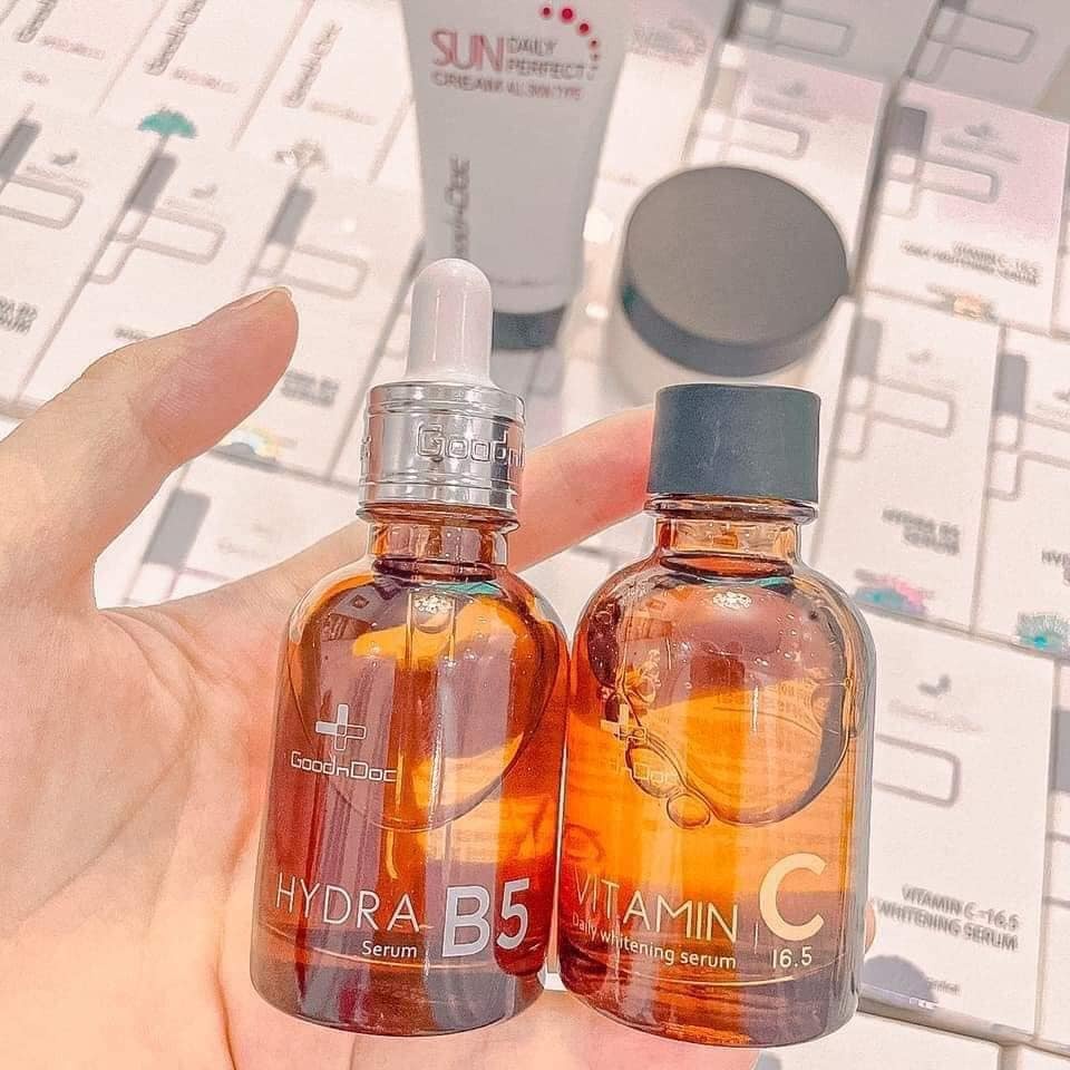 serum goodndoc hydra b5 serum goodndoc vitamin c tinh chất goodndoc câp ẩm phục hồi sang da chính hãng hàn quốc 30ml