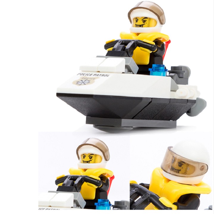 Bộ lego xếp hình Cảnh sát biển&nbsp;Kazi 6726