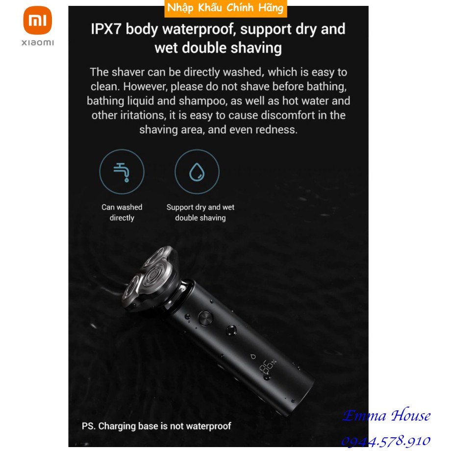 Máy cạo râu Xiaomi Electric Shaver Mijia S500 3 đầu - Bảo hành 3 tháng