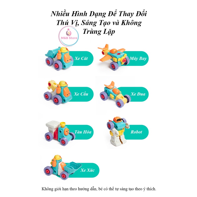 Bồ Đồ Chơi Lắp Ráp Sáng Tạo, Khoan Tự Động - KUB, Phát Triển Tư Duy