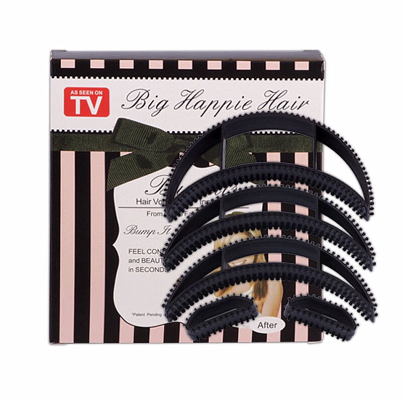 Kẹp phồng tóc mái,miếng độn tóc:mẫu bằng nhựa,set 5 hoặc 10 miếng