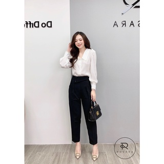 ÁO SƠ MI LỤA NỮ CÔNG SỞ HỌA TIẾT CỔ AM235