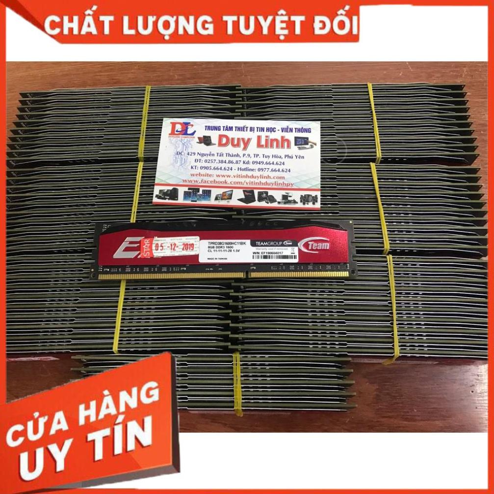 (giá khai trương) Ram DDR3 8G/1600 team và các loại tản thép