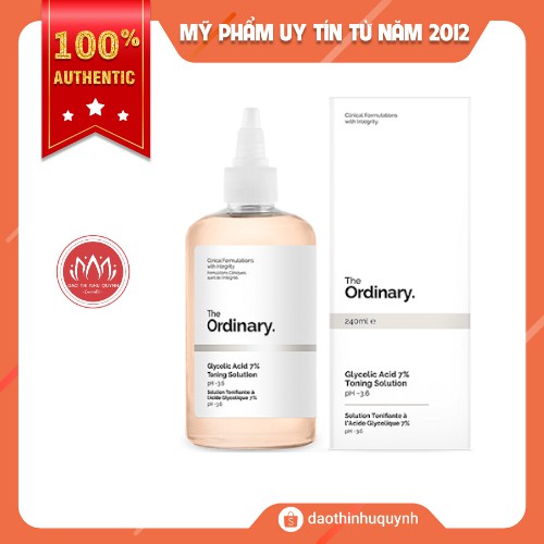 Nước hoa hồng the Ordinary Glycolic Acid 7% Toning Solution 240ml