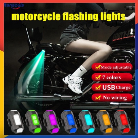 Đèn nhấp nháy cảnh báo gắn xe máy bay điều khiển từ xa có thể sạc lại