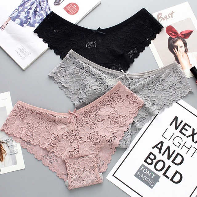 [Mã WASTDEP giảm 5K đơn bất kì] Quần lót ren Cao cấp , Quần lót ren thêu sexy