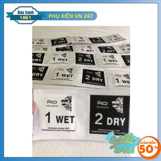 [ RẺ NHẤT ] COMBO 5 BỘ LAU MÀN HÌNH ĐIỆN THOẠI 2 MIẾNG KHÔ VÀ ƯỚT SIÊU TIỆN LỢI
