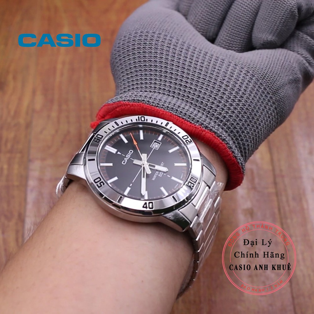 Đồng hồ Casio Nam MTP-VD01D-1E2VUDF cỡ mặt 45mm