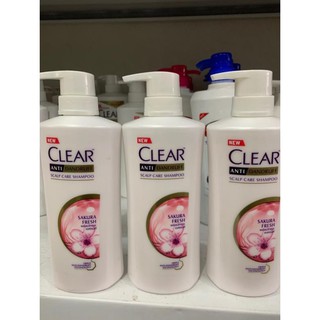 Dầu Gội Clear Thái Lan Hương Hoa Anh Đào 480ml(mầu hồng)