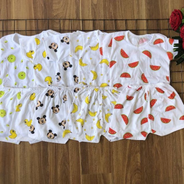 MUA 1 TĂNG 1 Set 5 Bộ cotton sơ sinh
