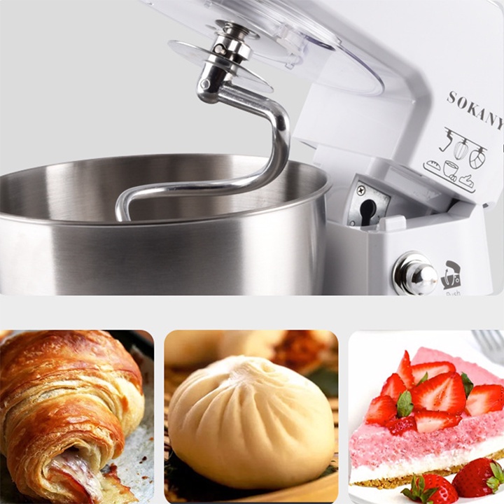 [Mã ELHA22 giảm 6% đơn 300K] Máy trộn bột bánh mì, bánh bao SOKANY SC-209 800W [BH 12 Tháng]