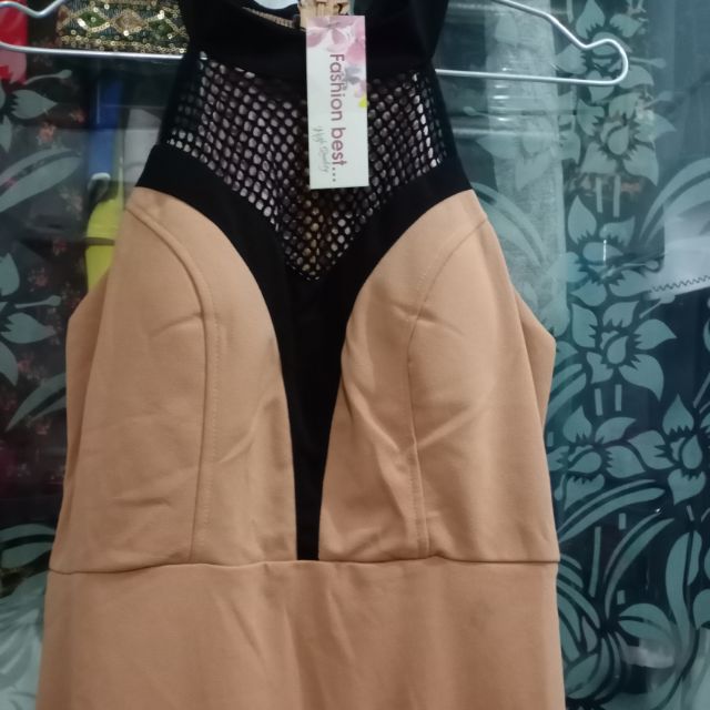 Đầm body phối lưới