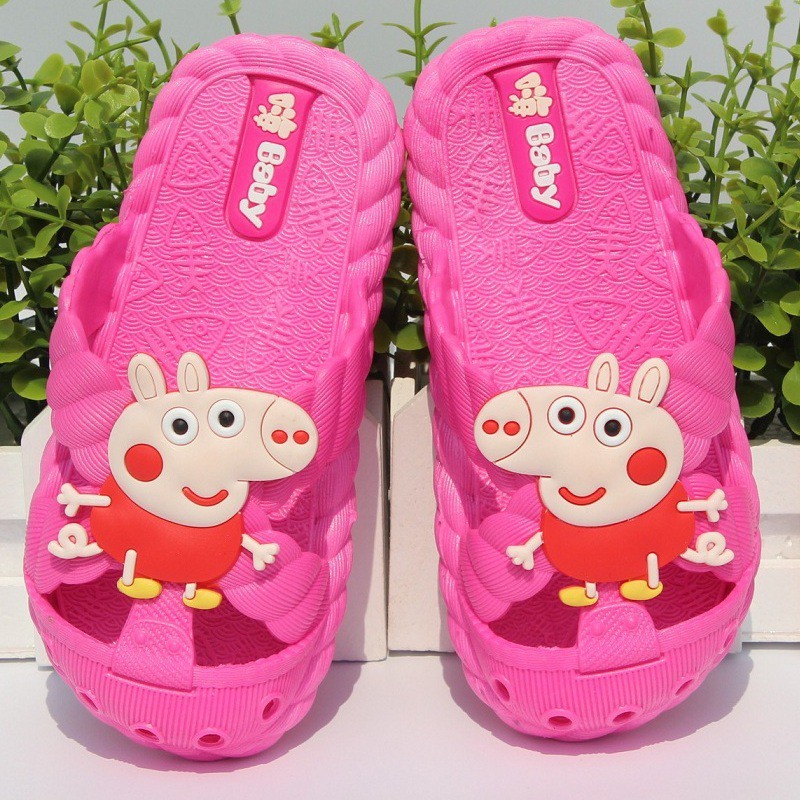 Dép nhiều màu hình heo Peppa xinh xắn cho bé từ 2-7 tuổi