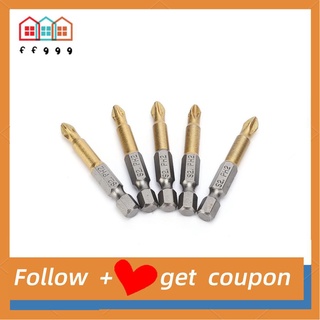Set 5 đầu tua vít lục giác chống trượt ph2 1 / 4 50mm