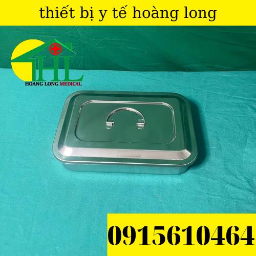 Hộp Đựng Dụng Cụ Inox 304-Hộp Tiểu Phẫu Không Lỗ 10x20x5cm