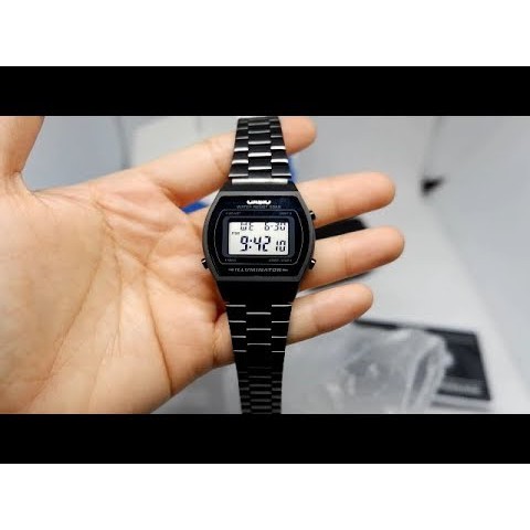 Đồng hồ Nam Casio Điện tử B640WB-1ADF Màu đen - Dây kim loại