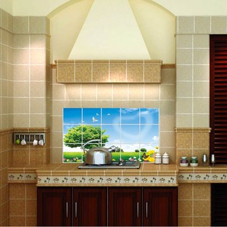 Decal dán bếp decal trang trí cây xanh BINBIN DB11 (Có keo sẵn)
