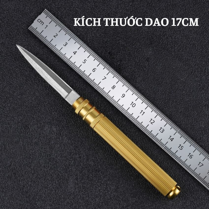 Dao Phượt Mini Thép Đen Chống Gỉ, Dao Mini Đi Cắm Trại Dã Ngoại