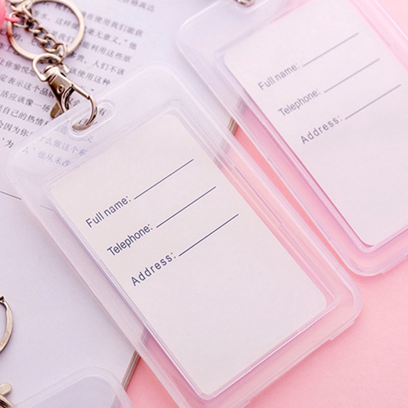 Bao đựng thẻ có dây đeo hình trong suốt chống thấm nước | BigBuy360 - bigbuy360.vn