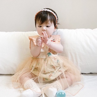 (GRH102) (11-14kg) Romper váy voan  (Puppy Kids) 🌸🌸 Váy bé gái 🌸🌸