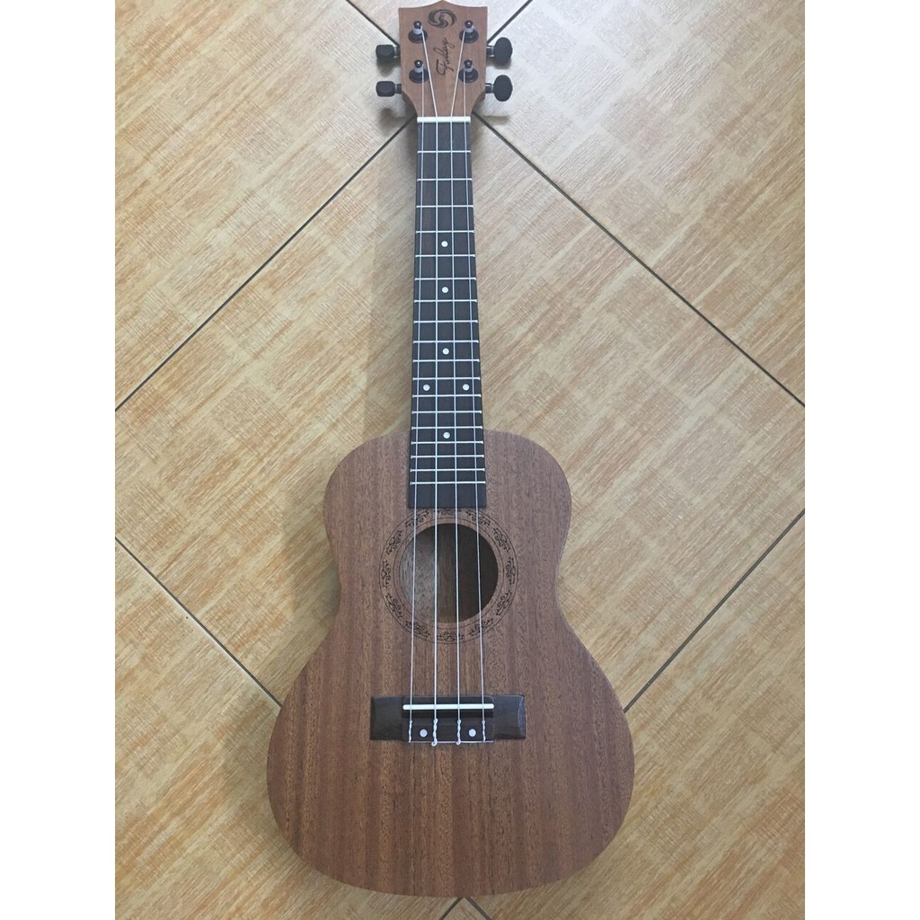 Đàn Ukulele Concert Viền Tròn Hoa Văn Giá sốc bất ngờ_LKF343HD