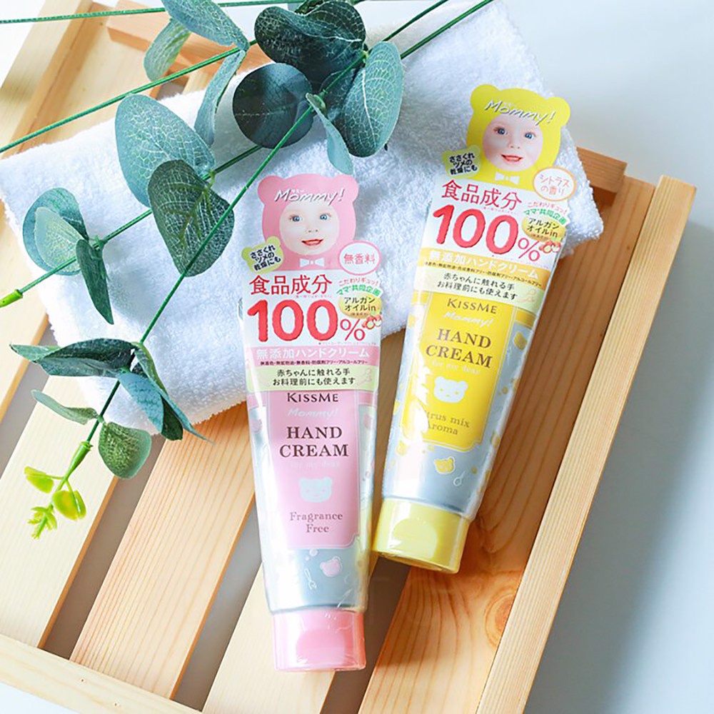 Kem Dưỡng Da Tay Cấp Ẩm Làm Da Mềm Mịn, Săn Chắc Dành Cho Trẻ Em Kissme Mommy Hand Cream 60g