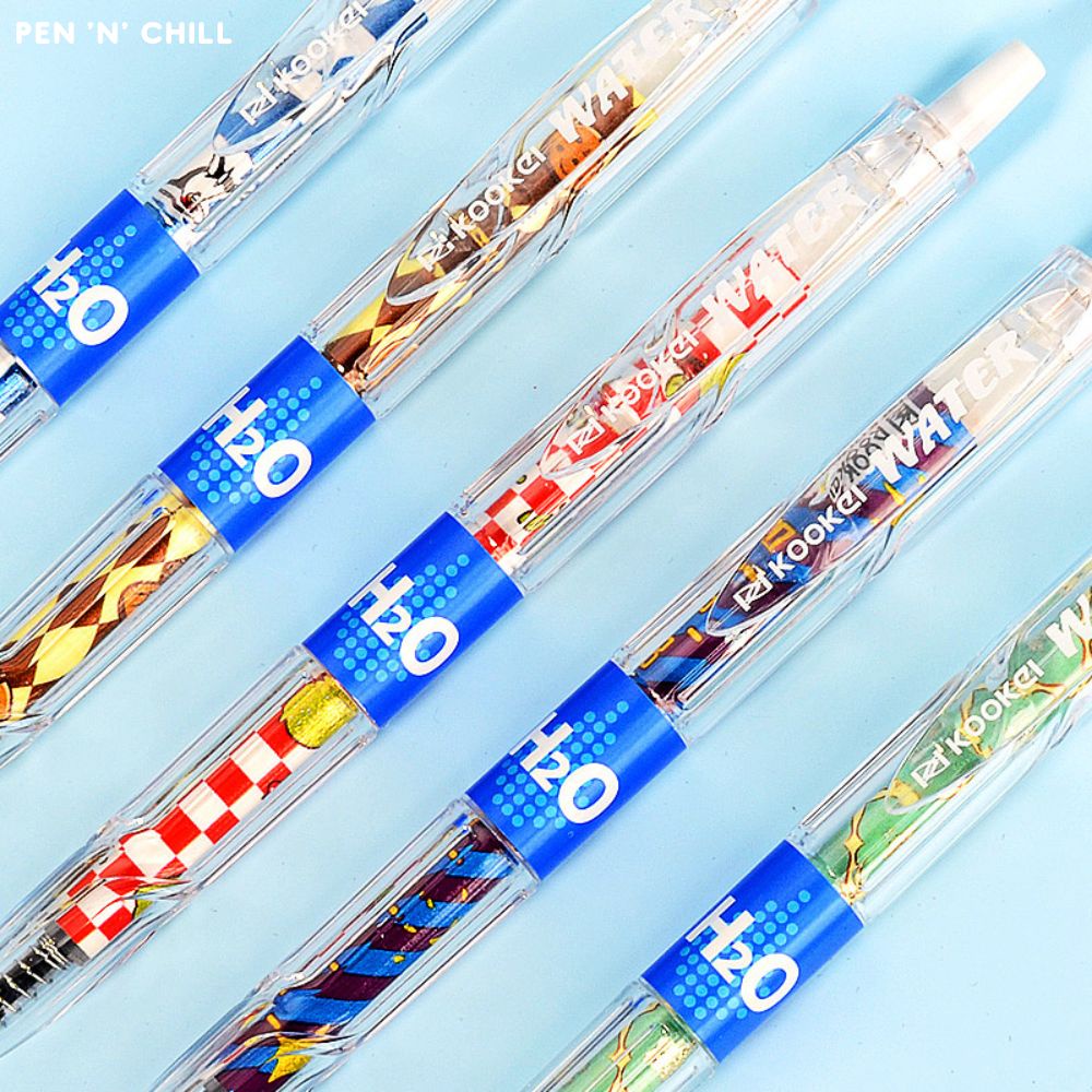 Bút gel Kookei H2O trong suốt tối giản - Cỡ ngòi 0.5mm