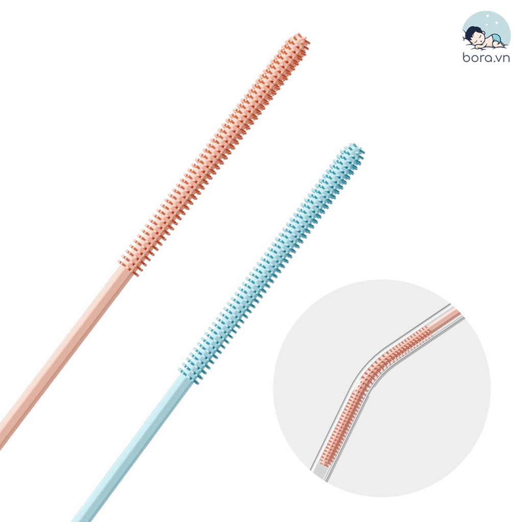 Cọ rửa ống hút bình sữa silicon cho bé