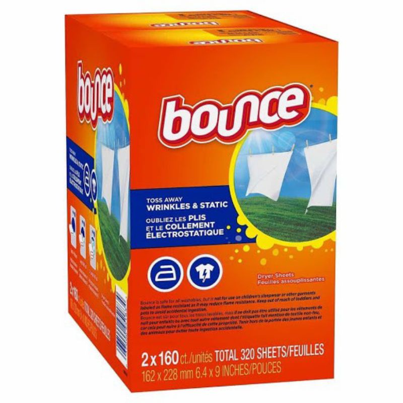 Giấy giảm nhăn và làm thơm quần áo BOUNCE của mỹ