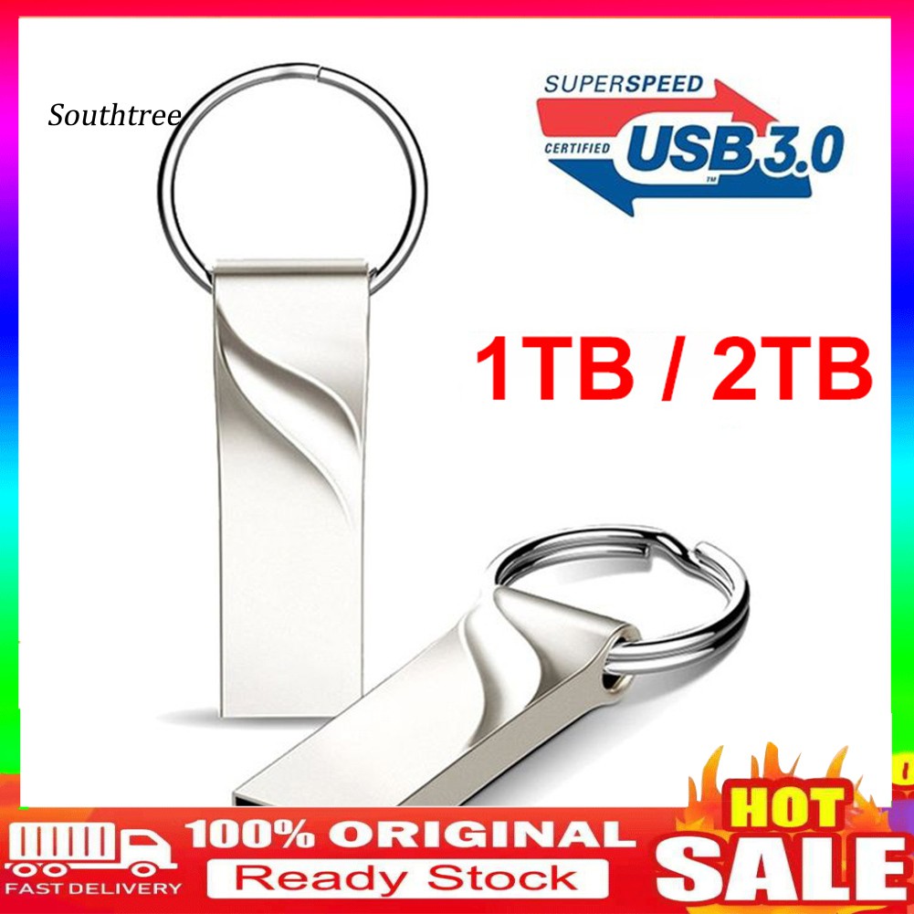 Ổ Usb 3.0 1 / 2tb Có Móc Khóa Kim Loại
