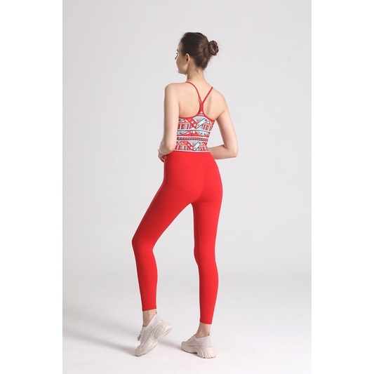 Bộ Tập Yoga Gym Hoạ Tiết 3D Croptop Thổ Câm S39