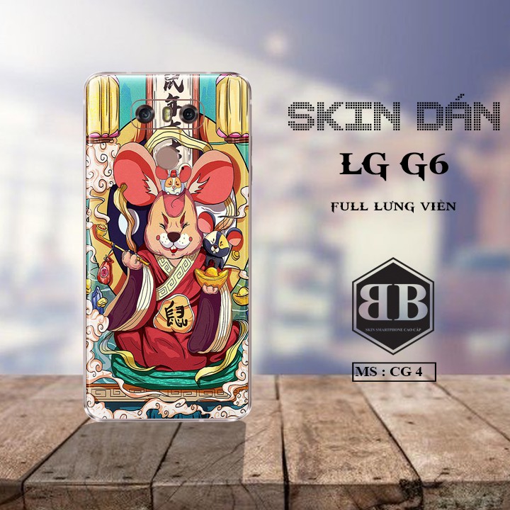 Bộ Skin Dán LG G6 dán full lưng viền dùng thay hoàn toàn ốp lưng điện thoại in hình sưu tầm