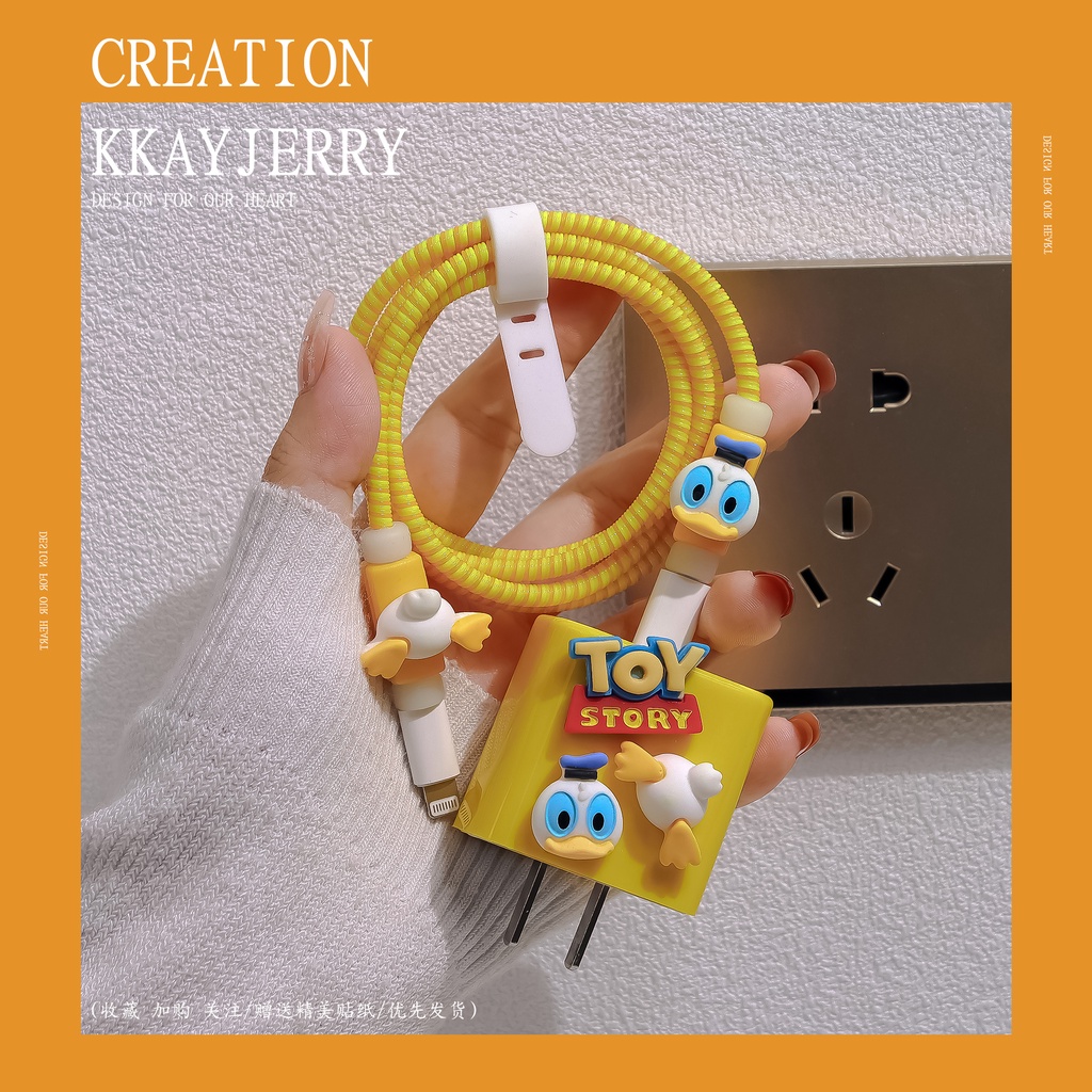 Cartoon Tpu Charger Protector for iphone 18w/20w