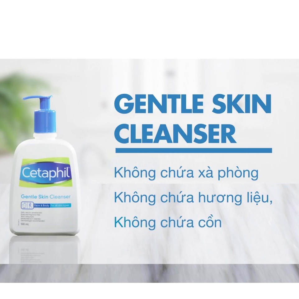 Sữa rửa mặt Cetaphil Gentle Skin Cleanser 125ml - 580ml