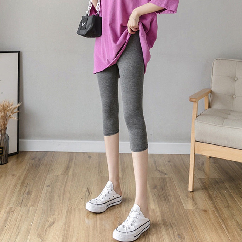 quần legging new high-waist elastic tight-fitting slimming plus size all-match