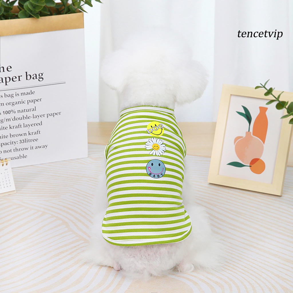 Áo Cotton Co Giãn In Họa Tiết Hoa Hướng Dương Dễ Thương Cho Thú Cưng