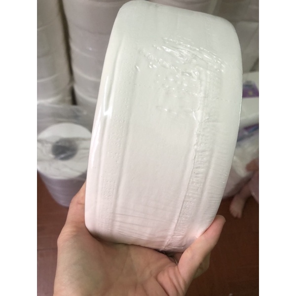 giấy wc công nghiệp cuộn to 700gr 3 lớp