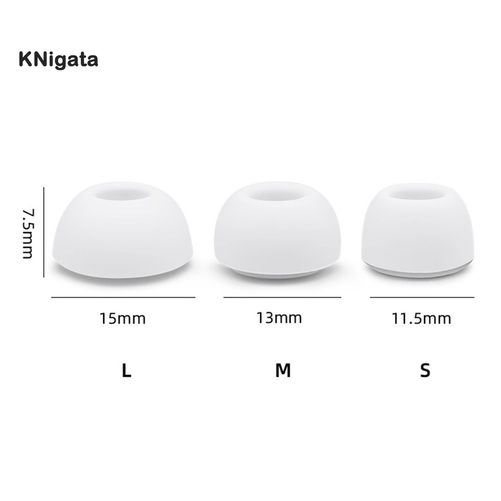 Cặp nút gắn tai nghe bằng Silicon mềm chống bụi và chống trượt thoải mái phù hợp cho Airpods Pro