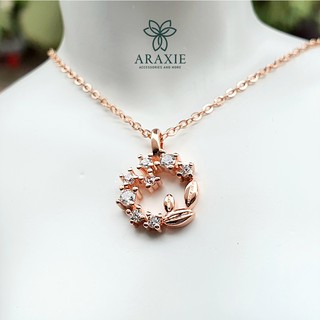 Dây chuyền bạc 925 tạo hình bông lúa đính đá pha lê nhân tạo - 𝐀𝐑𝐀𝐗𝐈𝐄 - AVC-2132-29