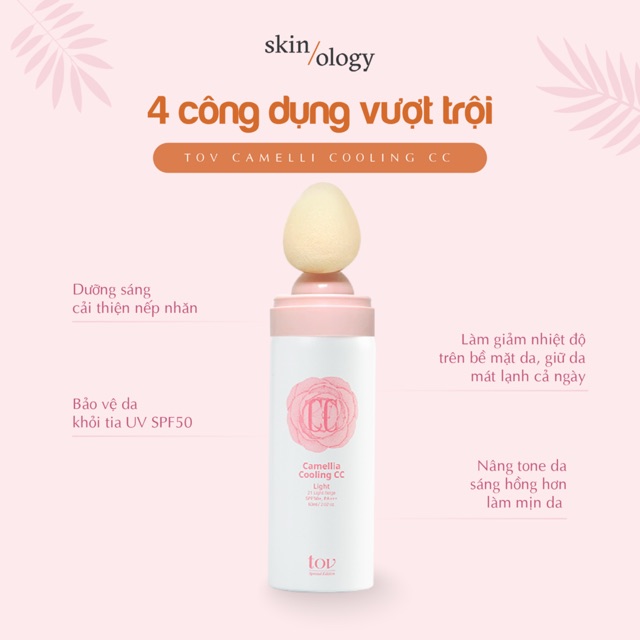 TRANG ĐIỂM TOV CAMELLIA COOLING CC WITH COOLING TECHNOLOGY