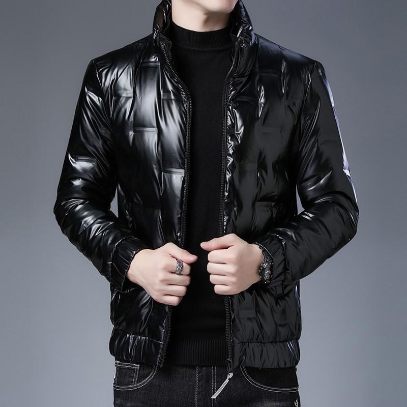 Áo khoác cổ đứng đệm cotton dáng ngắn thiết kế mới thời trang mùa đông dành cho nam