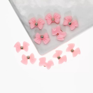 set 30 charm nơ nail 8 màu mới
