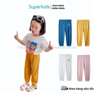 Quần dài jogger bo chun hình gấu cho bé trai bé gái 10-20kg QATE725