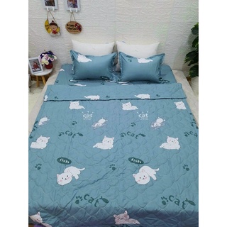 Sét ga gối 4 món 2 vỏ gối đầu,1 ga chun và 1 vỏ gối ôm