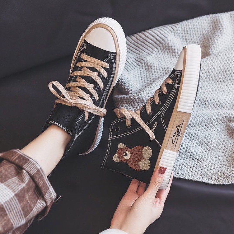 giầy cao cổ gấu nâu kute hot trend