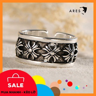 Nhẫn Freesize Chrome Heart Cho Nam Và Nữ Được Xi Đen Không Phai