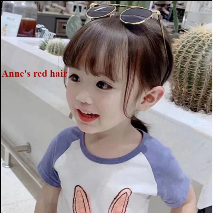 Tóc giả mái ngang xinh xắn dành cho bé gái