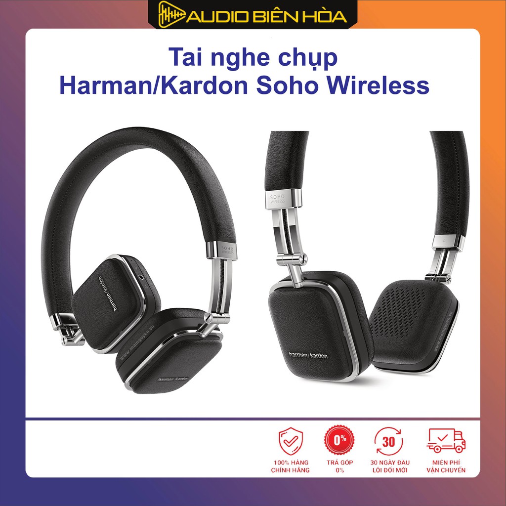 Tai nghe Harman/Kardon Soho Wireless ( Có Bluetooth ) - Hàng mới nguyên hộp