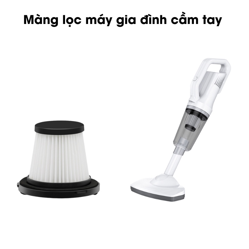 Màng Lọc Bụi Cho Máy Hút Bụi Cầm Tay Mini Không Dây Fuji Waga - Hút Giường Nệm, Hút Bụi Ô Tô Xe Hơi, Lông Thú Cưng