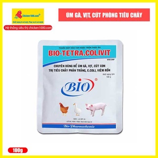 Thú y bio tetra colivit dùng để úm gà, úm vịt và phòng tiêu chảy cho vật nuôi